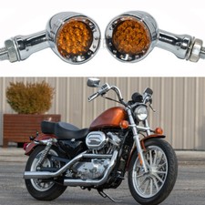 2xMotorcycle LED Turn Signal Blinker Indicator Light For Harley Sportster XL 883