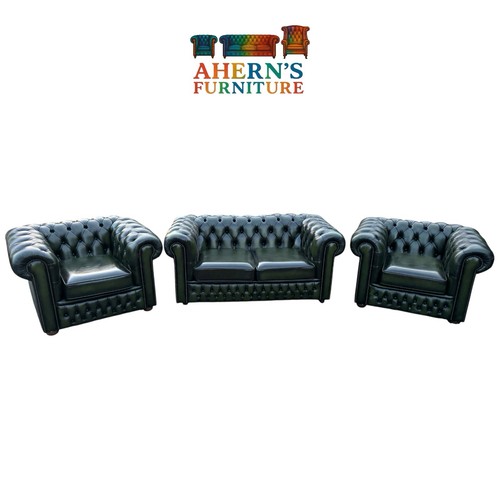 Antique green leather - antique,