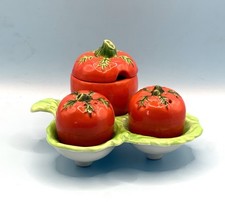 Carlton Ware / Tomato Cruet Set / Vintage / c.1925 / Vintage / Rare / VGC