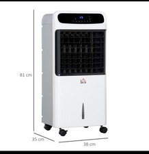 HOMCOM Evaporative Air Cooler Humidifier Home Office