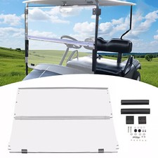 For EZGO TXT&Medalist 1994-13 2014 Golf Cart Clear Folding Windshield Windscreen