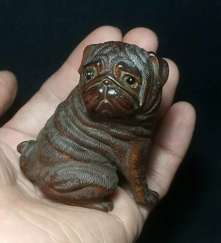 Japanese boxwood hand - , carved