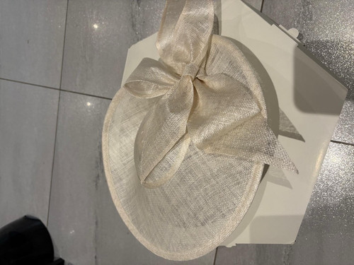 Phase eight ivory sinamay bow - phase,