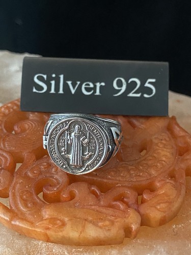 Silver benedict medal - silver, st
