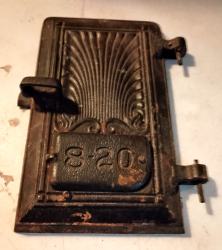 Cast iron door for - , wood