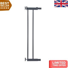 Versatile 14cm Black Baby Gate