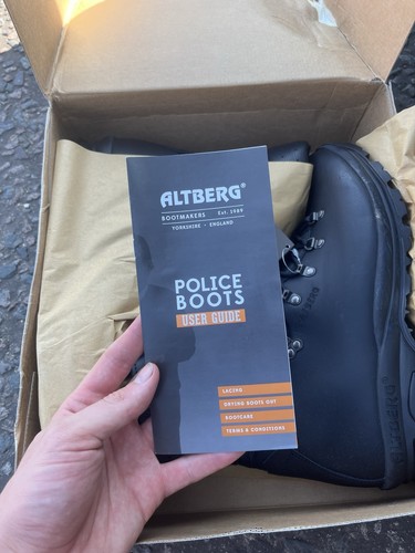 Altberg police boots black - police,