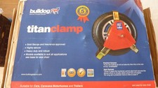 Bulldog Titan SW195/F Caravan Trailer Wheel Clamp Gold Secure Lock LowWheel Arch