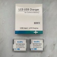DuraPro BCM13 Battery Charger & 2 x DMW-BCM13 Battery Pack For Panasonic Lumix