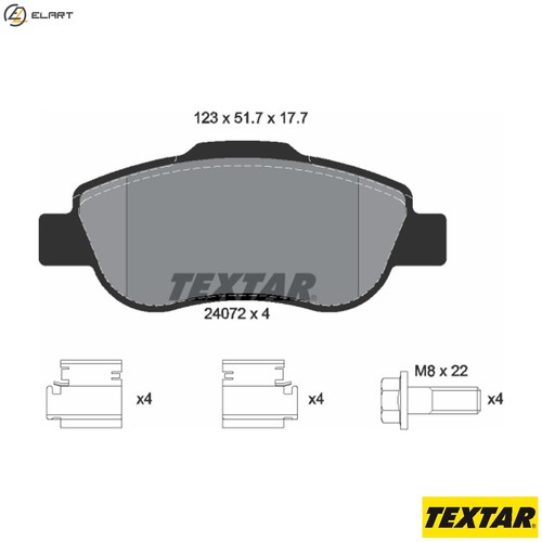 Brake pad set disc - brake,