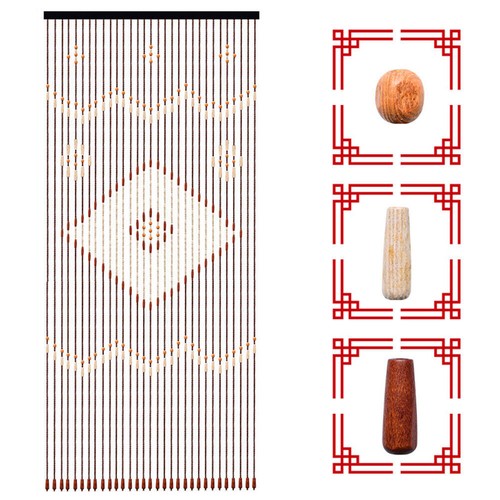 208cm wooden beaded bamboo - 90*208cm,