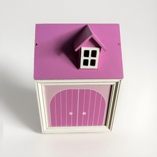 Wooden Pink Garage Opening