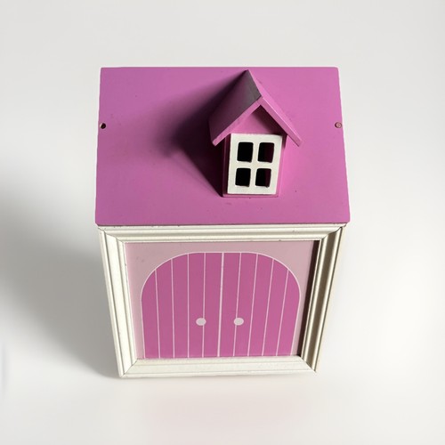 Wooden pink garage opening - wooden,