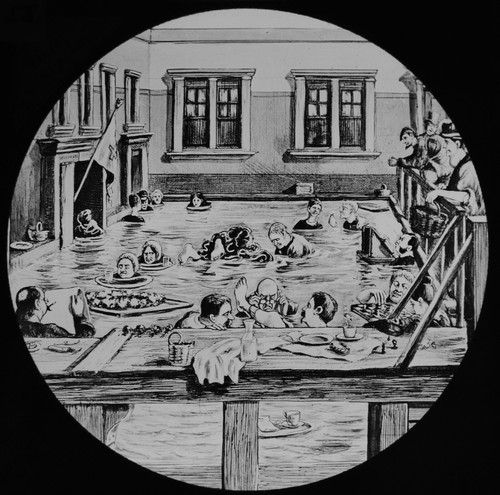 Magic lantern slide people - magic,