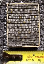 11pt Univers Caps Metal letterpress Type # ADANA EIGHT FIVE 8 x 5 User #