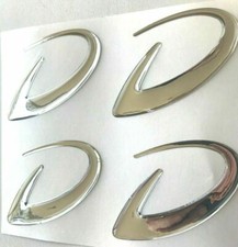 Dethleffs NEW Design Logo, Chrome Color, 3D Curved Sticker, for...