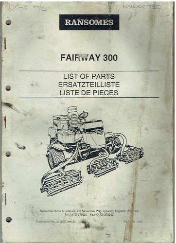 Ransomes fairway 300 ride - ransomes, ride-on
