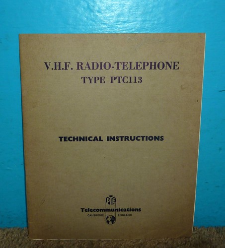 Pye type ptc113 vhf - pye,
