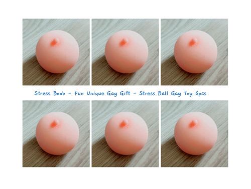 6pcs stress boob fun - 6pcs,