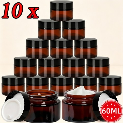 10x 60ml empty round cosmetic - empty,