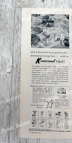 Kenwood chef food preparation - food,