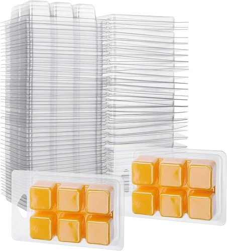Aselected wax melt - wax, molds