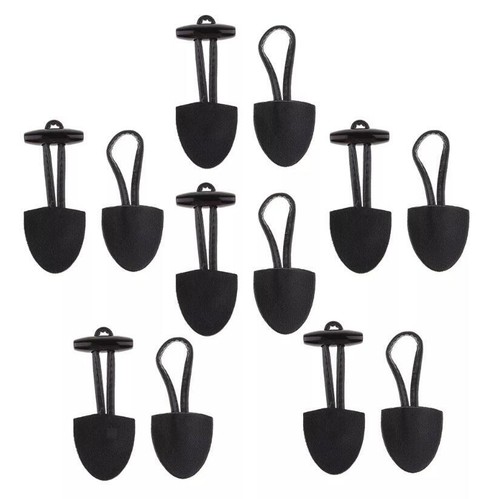 Pairs leather horn - leather, toggle