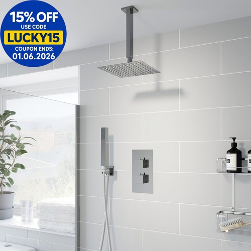 Thermostatic concealed square - thermostatic,
