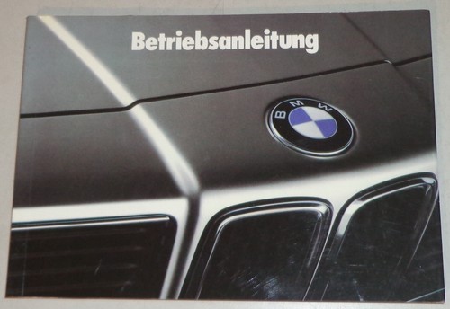 Operating instructions bmw - operating,
