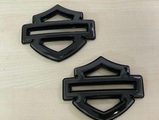 Harley Davidson CVO Emblems, Black Metal sized for Gas Tank!