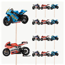 Motorbike Mix Birthday Cupcake & Party Food Toppers Decorations Picks 14 Pack