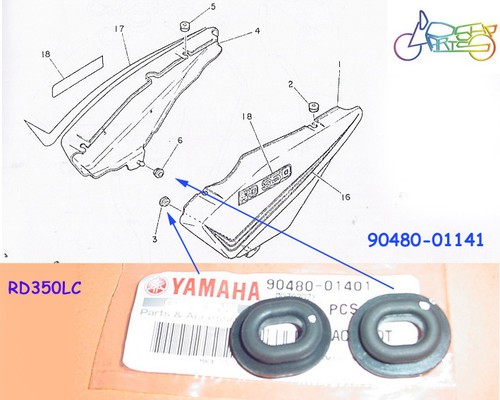Yamaha rd350lc side cover - yamaha,