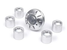 Silver CNC Rim/ Wheel Nut Caps for Vespa ET2 ET4 GT GTL GTS GTV LX LXV S Gile...