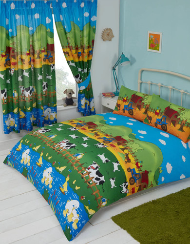 Single farmyard friends duvet - friends,
