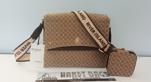 River island brown monogram - river,