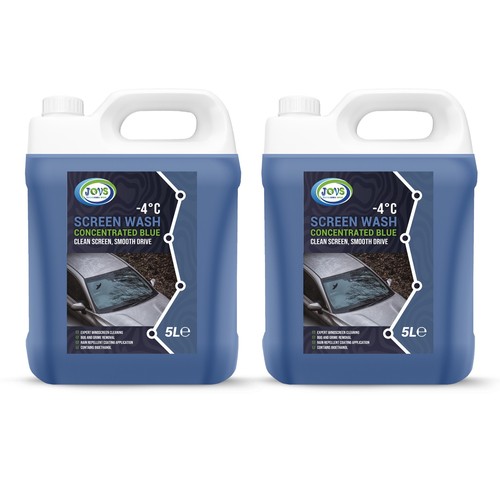 Blue car screenwash - blue,