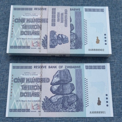 Zimbabwe 100 trillion dollars - zimbabwe,