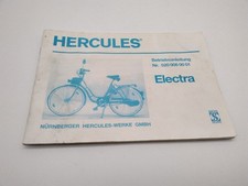 Owners Manual Hercules Electra P00 520 008 00 01 Brochure