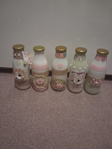 Milk bottles standing a - standing, in