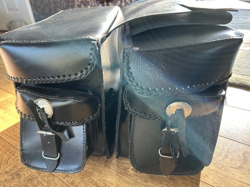 Pair real leather motorcycle
