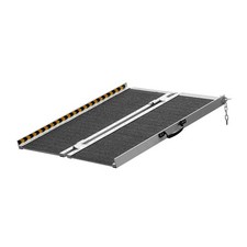 Uimoso Folding Aluminum Ramp 3 ft Threshold Ramp Wheelchair Ramp 800 lbs