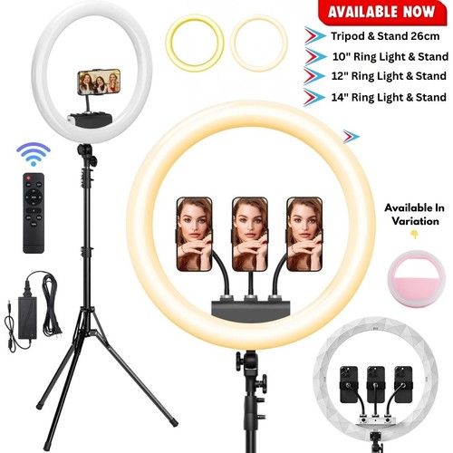 Ring light with - ring,