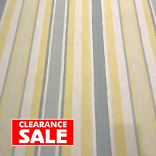 Laura Ashley Fabric Material Awning Stripe Primrose Duck Egg SOLD PER METRE 😊 
