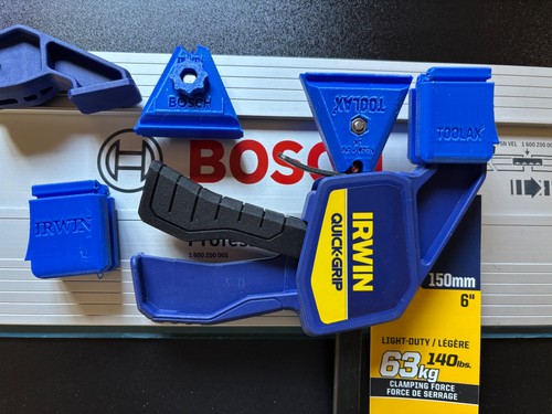 Bosch guide rail clamps with - rail,