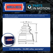 CV Joint Boot fits CITROEN C8 Front Inner 2.2 3.0 2.0D 2.2D 2002 on C.V. B&B New