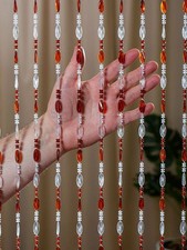 Dew Drop Chain Bead Curtain String Door Room Divider Fly Bug Screen Beaded Panel