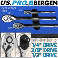 US.PRO 3pc Ratchet Handle Set