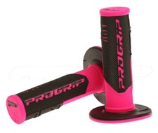 PRO GRIP 801 FLO PINK / BLACK MX GRIPS - Yamaha TTR 90 110 125 230 350