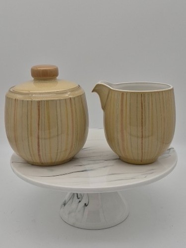 Denby caramel stripes sugar - caramel,