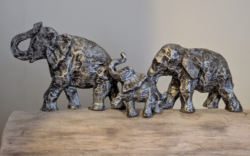 Large bronze elephant - large,